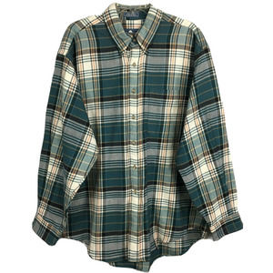 Cotton Brothers Shirt Shacket Mens‎ XL Plaid Heavy Flannel Long Sleeve Button Up
